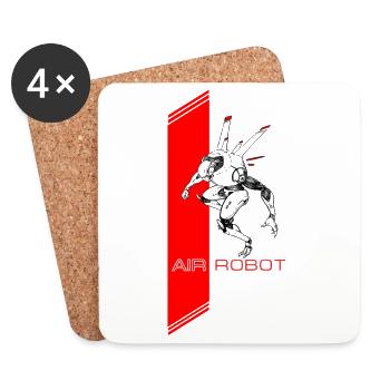 Robot air - Dessous de verre (lot de 4) - blanc - Devant
