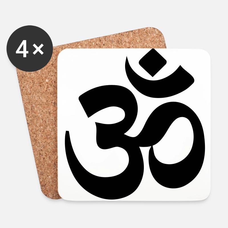 OM - Untersetzer (4er-Set) - Weiß