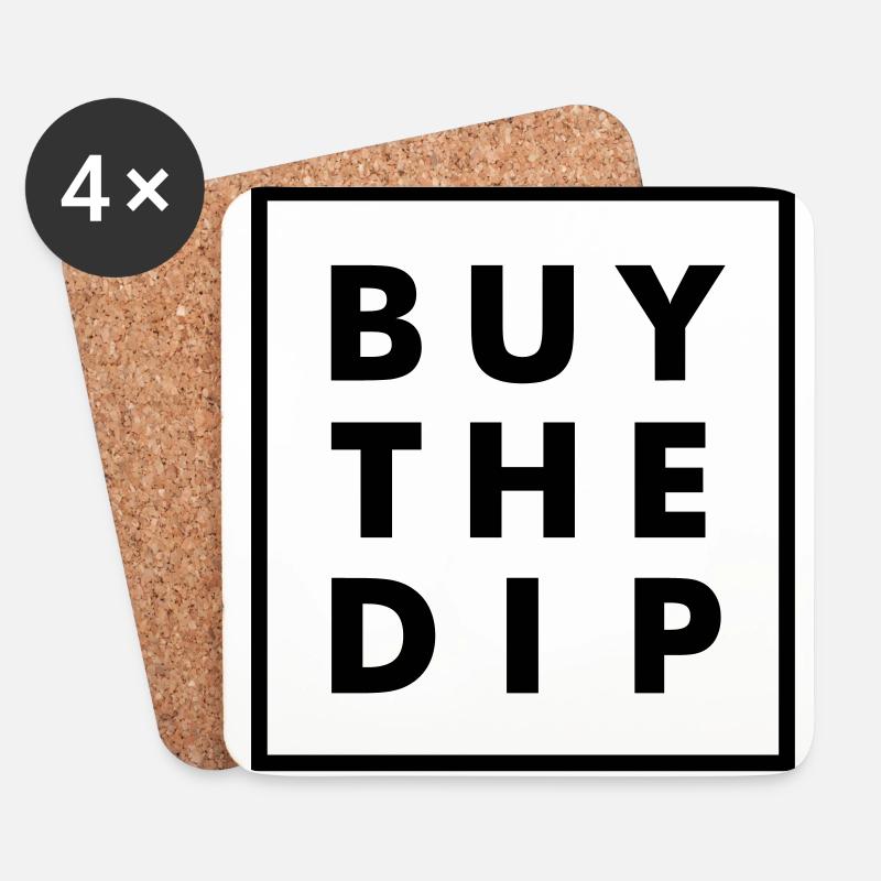 Buy the dip - Untersetzer (4er-Set) - Weiß