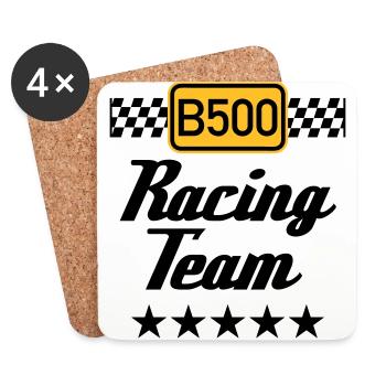 B500 Racing Team - Coasters (set of 4) - white - Front