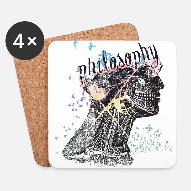 Philosophy - Coasters (set of 4) - white