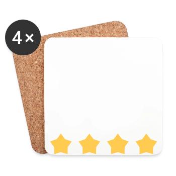 Taxi - Dessous de verre (lot de 4) - blanc - Devant