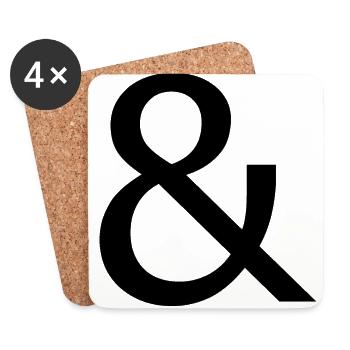 And signs - Coasters (set of 4) - white - Front