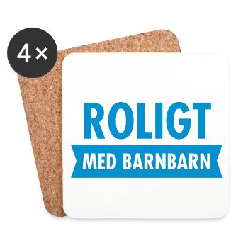 Roligt Med Barnbarn Morfar - Coasters (set of 4) - white - Front