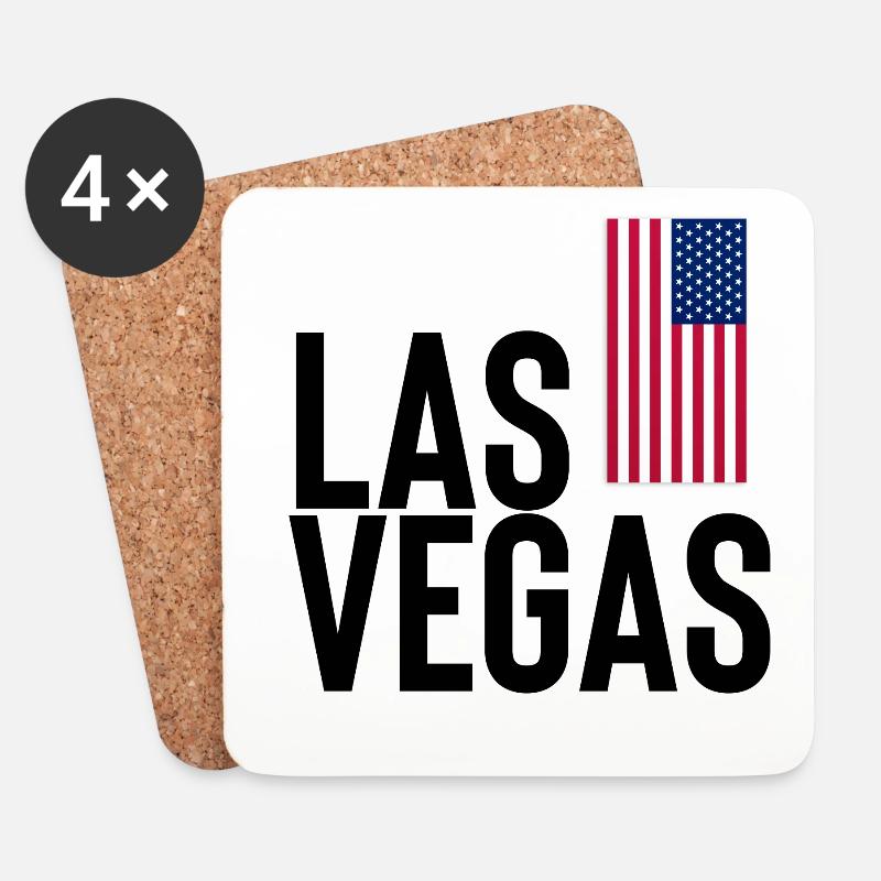 Las Vegas - Untersetzer (4er-Set) - Weiß