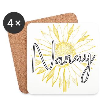 Philippinen Filipino Nanay Nana Oma I Geschenk - Untersetzer (4er-Set) - Weiß - Vorne