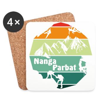 nanga parbat - Coasters (set of 4) - white - Front