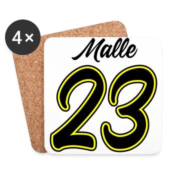Malle 23 - Untersetzer (4er-Set) - Weiß - Vorne