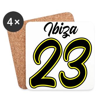 Ibiza 23 - Untersetzer (4er-Set) - Weiß - Vorne