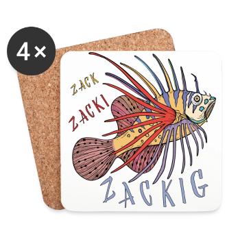 Fish, Underwater world - Coasters (set of 4) - white - Front
