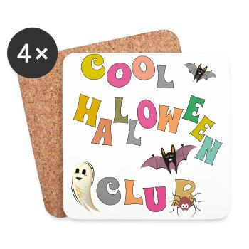 Cool Halloween Club - Coasters (set of 4) - white - Front