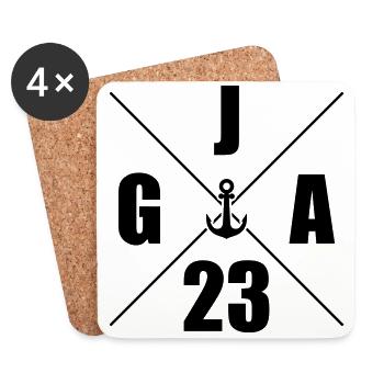 Jga 2023 Junggesellenabschied - Untersetzer (4er-Set) - Weiß - Vorne