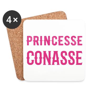 C'est Compliqué d etre Princesse et Conasse - Dessous de verre (lot de 4) - blanc - Devant