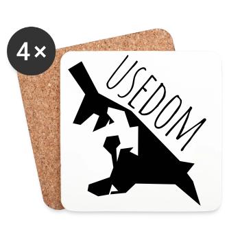 usedom - Untersetzer (4er-Set) - Weiß - Vorne