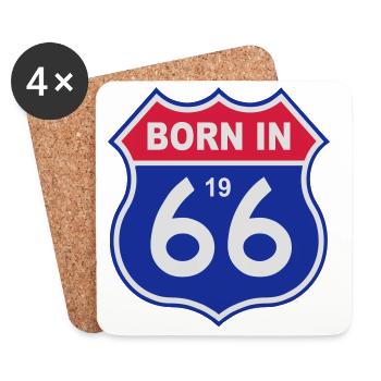 1966 - Coasters (set of 4) - white - Front