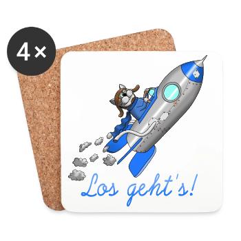 Startup Geschenk - Untersetzer (4er-Set) - Weiß - Vorne
