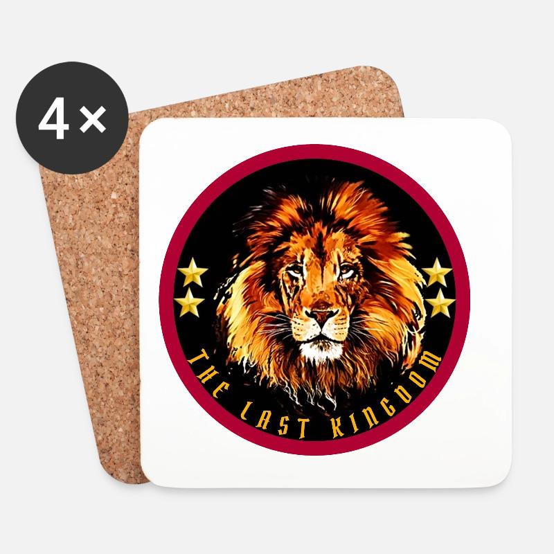 The Last Kingdom - Lion - Untersetzer (4er-Set) - Weiß