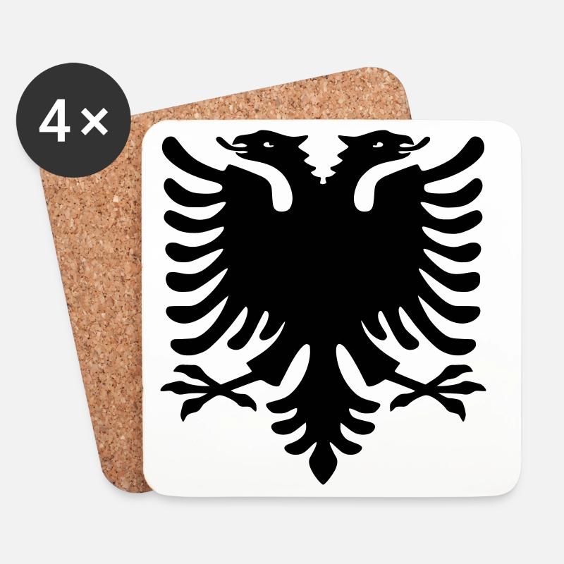 albania_2019 - Untersetzer (4er-Set) - Weiß