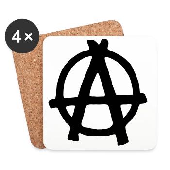 Anarchy - Coasters (set of 4) - white - Front