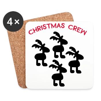 Weihnachten - Untersetzer (4er-Set) - Weiß - Vorne