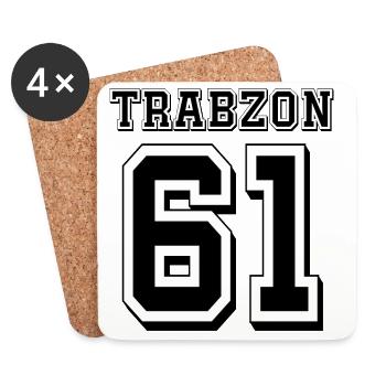 Trabzon 61 - Coasters (set of 4) - white - Front