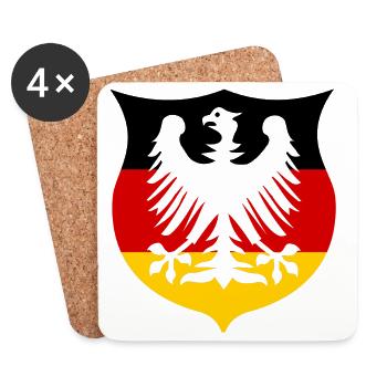 Germany Adler - Coasters (set of 4) - white - Front