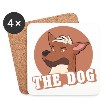 Der Hund - Untersetzer (4er-Set) - Weiß - Vorne