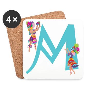 carnival m - Coasters (set of 4) - white - Front