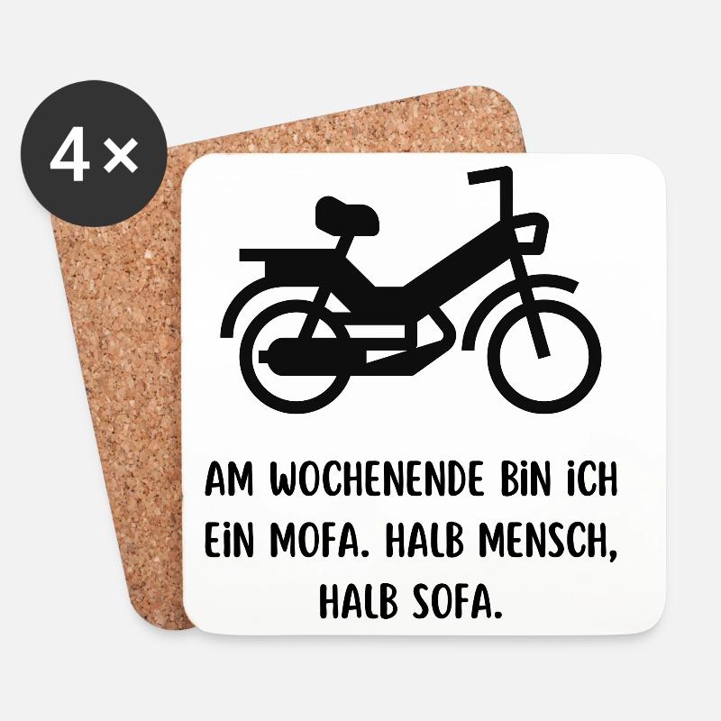 Mofa - Untersetzer (4er-Set) - Weiß