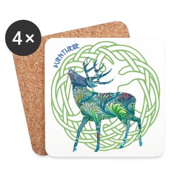 hirsch durathror e 115 - Dessous de verre (lot de 4) - blanc - Devant