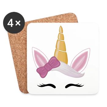 Unicorn - Coasters (set of 4) - white - Front