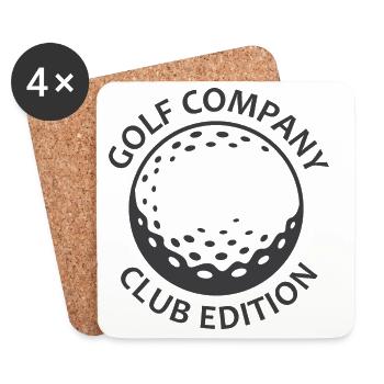 Golf Company Club Player Golfer - Untersetzer (4er-Set) - Weiß - Vorne