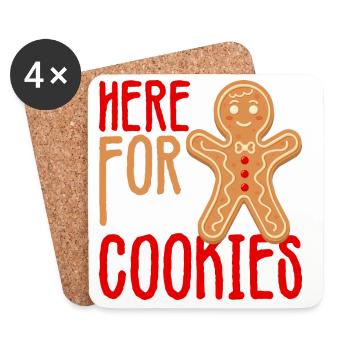 Gingerbread Cookie Crew Tee - Coasters (set of 4) - white - Front