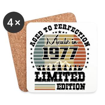 1977 Limited Edition - Untersetzer (4er-Set) - Weiß - Vorne