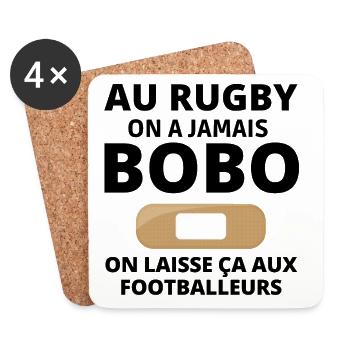 rugby, rugby sport, rugby humor, rugby fan - Coasters (set of 4) - white - Front