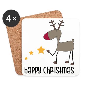 Christmas - Coasters (set of 4) - white - Front