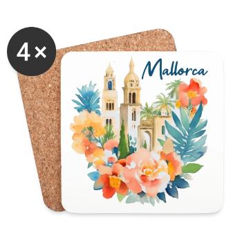 Majorca - Coasters (set of 4) - white - Front