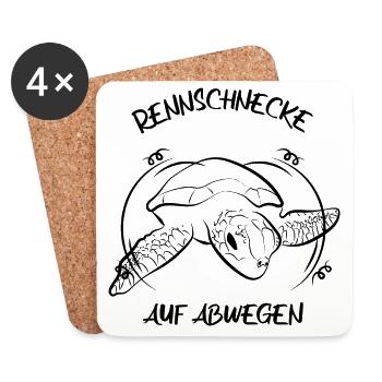 Schildkröten Schildkröte - Untersetzer (4er-Set) - Weiß - Vorne