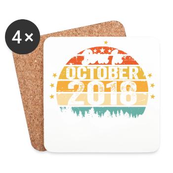 Legendary since October 2018 Limited Edition - Untersetzer (4er-Set) - Weiß - Vorne