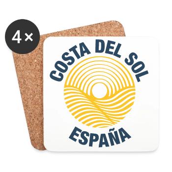 Costa del Sol - Untersetzer (4er-Set) - Weiß - Vorne