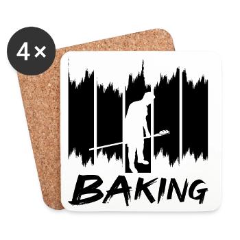 Bake - Coasters (set of 4) - white - Front