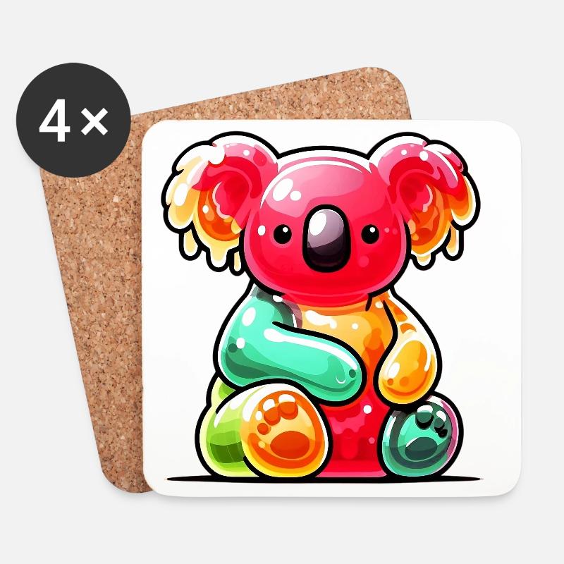 Koala - Untersetzer (4er-Set) - Weiß