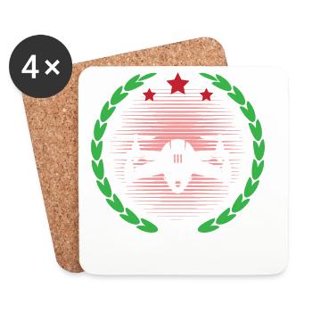 Drone Pilot - Coasters (set of 4) - white - Front