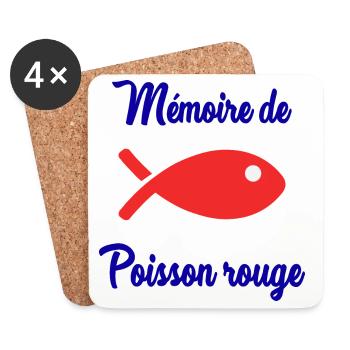 MEMOIRE DE POISSON ROUGE - Dessous de verre (lot de 4) - blanc - Devant