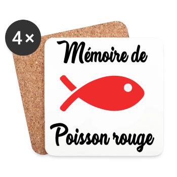 FISH. APRIL FOOL. HUMOR. SEA. OCEAN - Coasters (set of 4) - white - Front