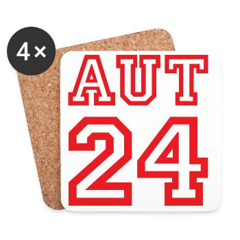 Austria Österreich - Untersetzer (4er-Set) - Weiß - Vorne