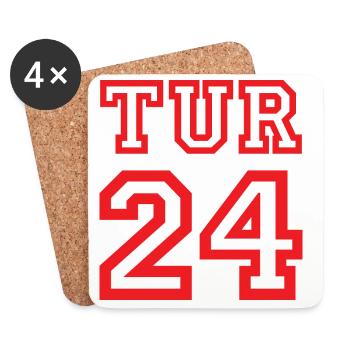 Turkey Türkei Turkiye - Untersetzer (4er-Set) - Weiß - Vorne