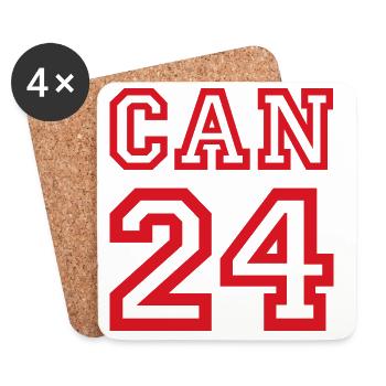 Canada Kanada - Untersetzer (4er-Set) - Weiß - Vorne