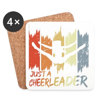 Vintage Cheerleader - Coasters (set of 4) - white - Front