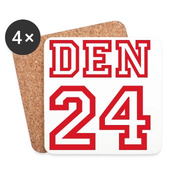 Danemark Dänemark - Dessous de verre (lot de 4) - blanc - Devant